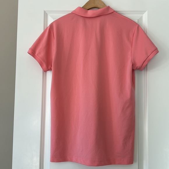 Southern Tide Pink Textured Polo Shirt w SkipJack logo Medium w MEASUREMENTS - Picture 5 of 8